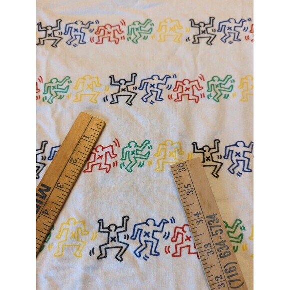 Keith Haring SPRZ Uniqlo T Shirt Small Dance Best Buddies Pop Art All Over Print - Picture 2 of 7